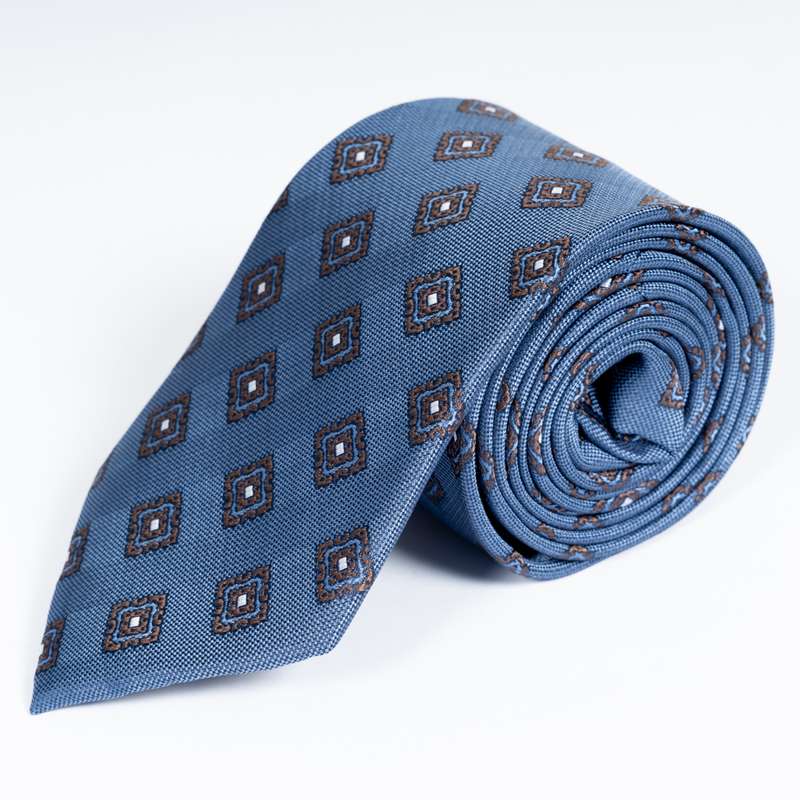 Navy Graphic Tie-4