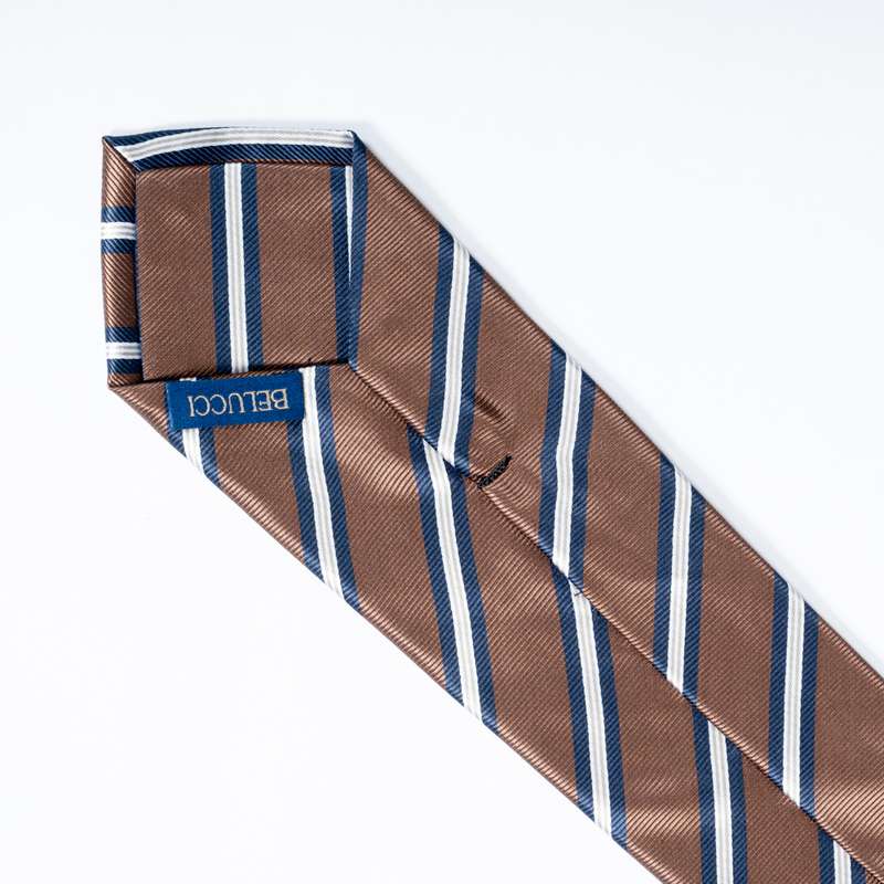 Brown Striped Tie