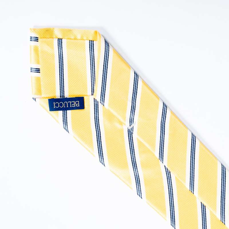 Yellow Striped Tie-1