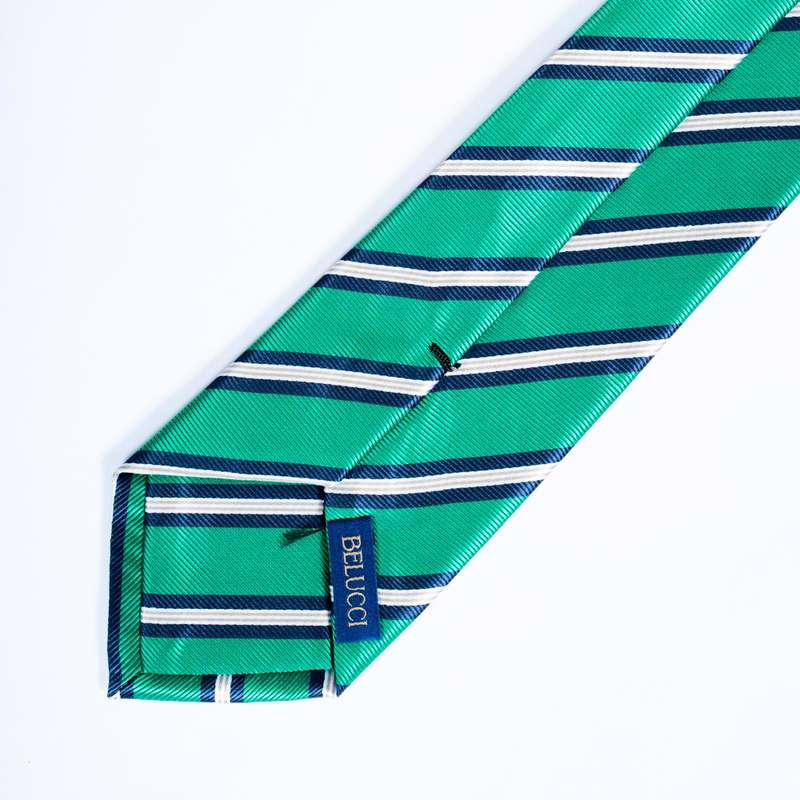 Green Striped Tie-1