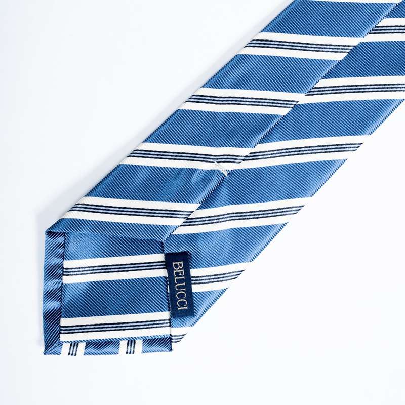 Blue Striped Tie-1