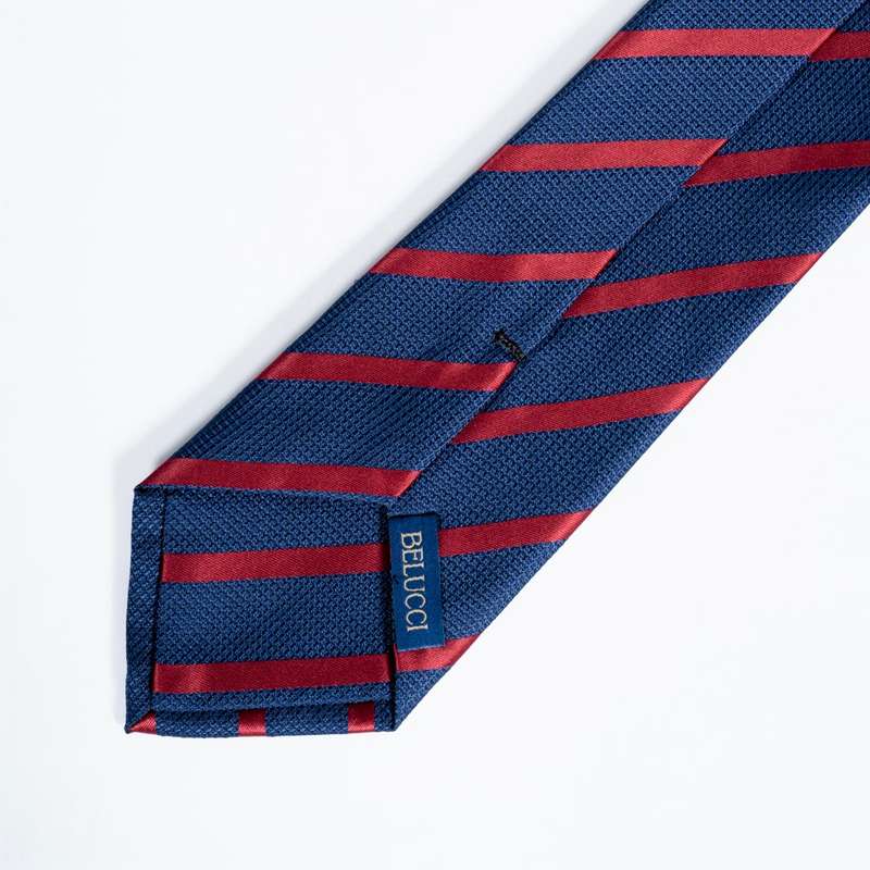 Navy Striped Tie-3