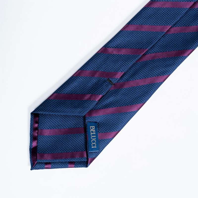 Navy Striped Tie-2