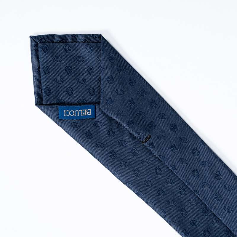 Navy Graphic Tie-1