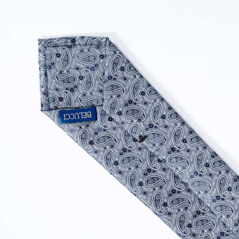 Grey Graphic Tie-2