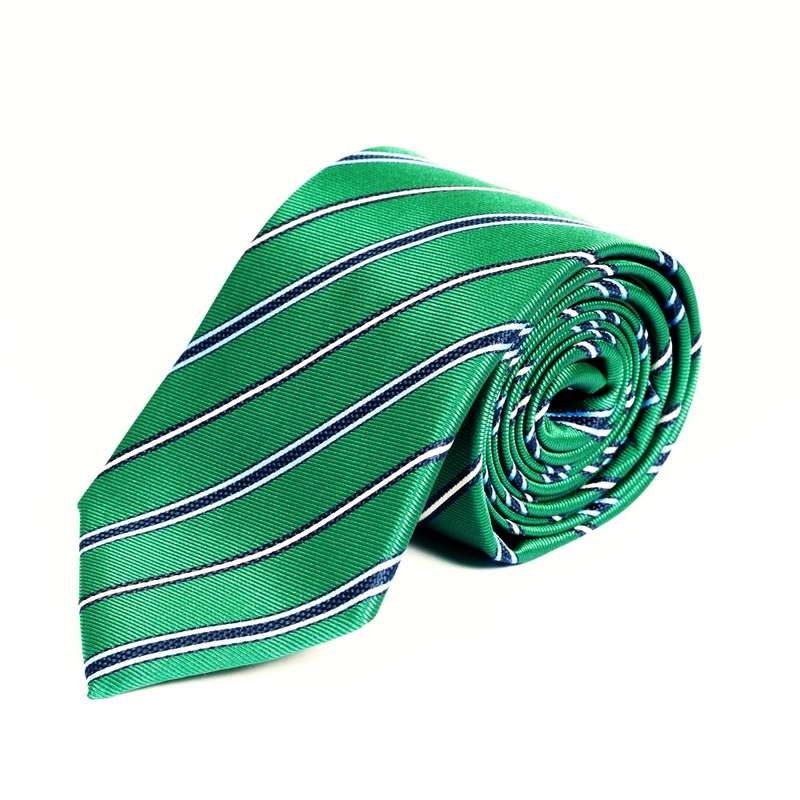 Green Striped Tie-2