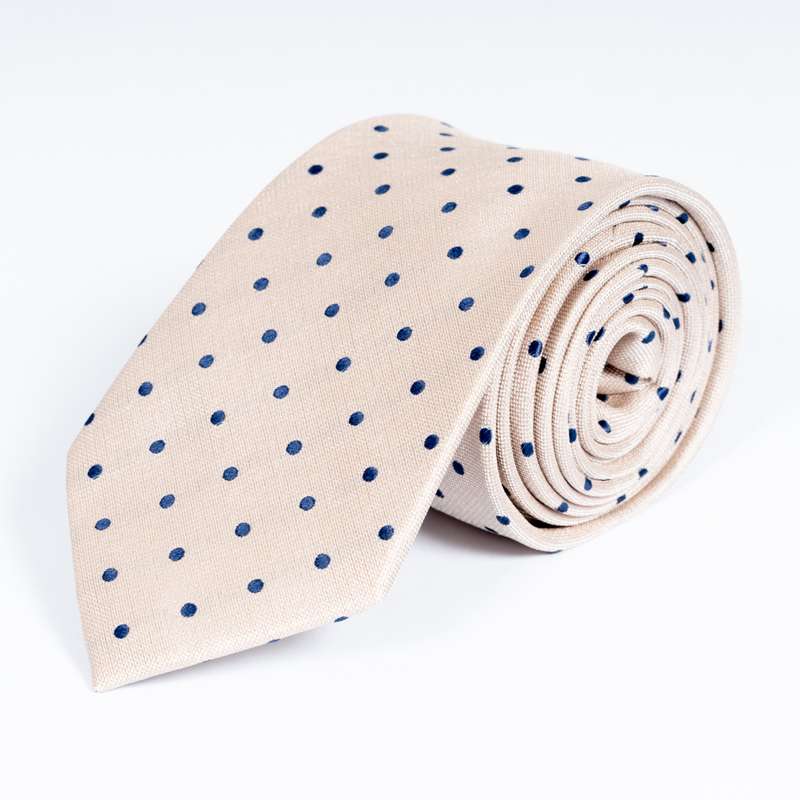 Beige Dotty Tie