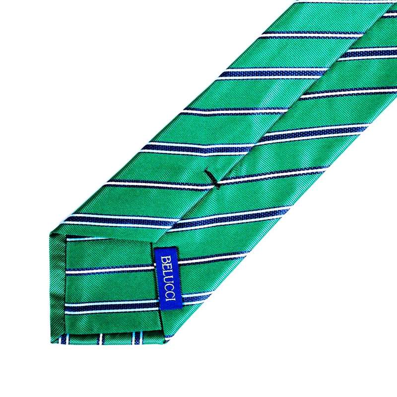Green Striped Tie-2