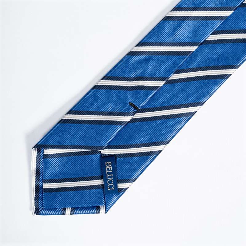 Dark Blue Striped Tie