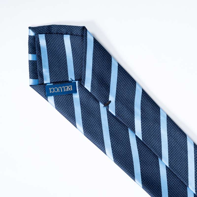Navy Striped Tie-1