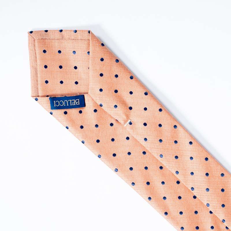 Apricot Dotty Tie