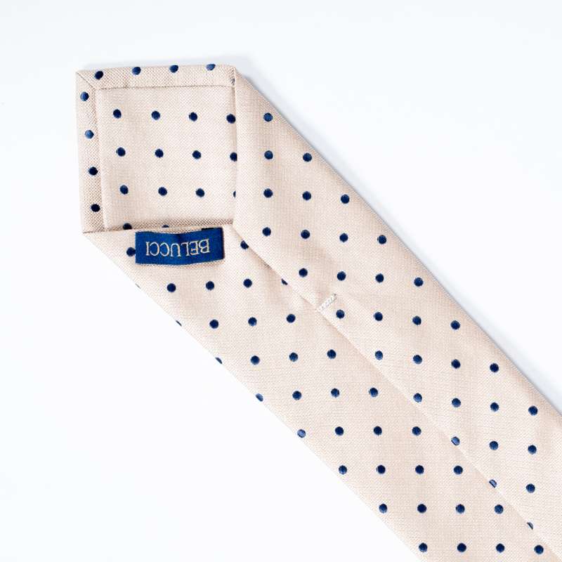 Beige Dotty Tie