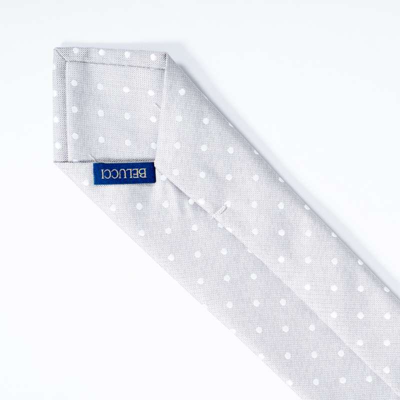 Grey Dotty Tie