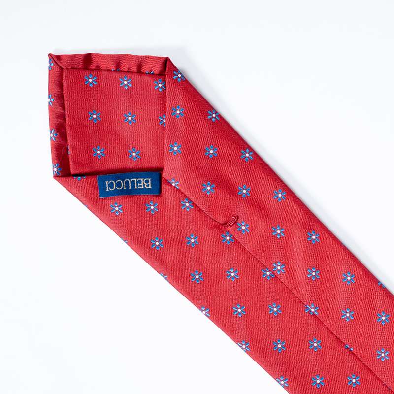 Red Flowered Tie-2