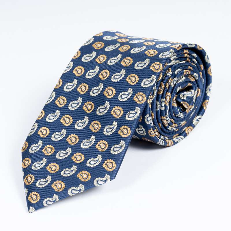 Navy Graphic Tie-3