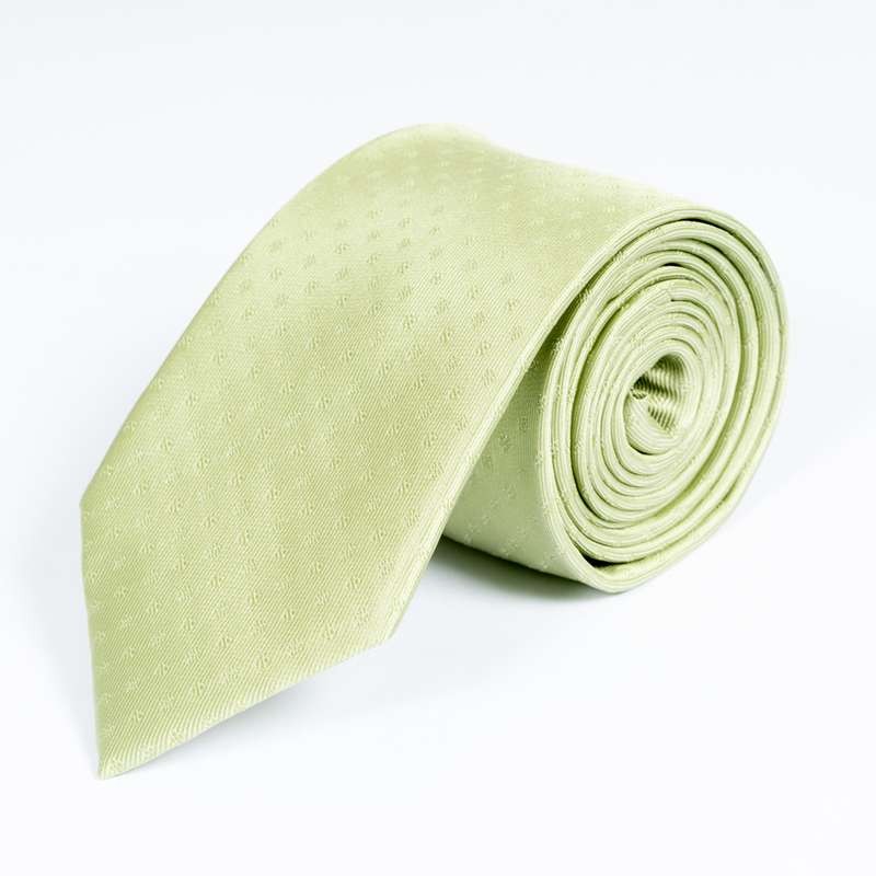 Light Green Flowered Tie
