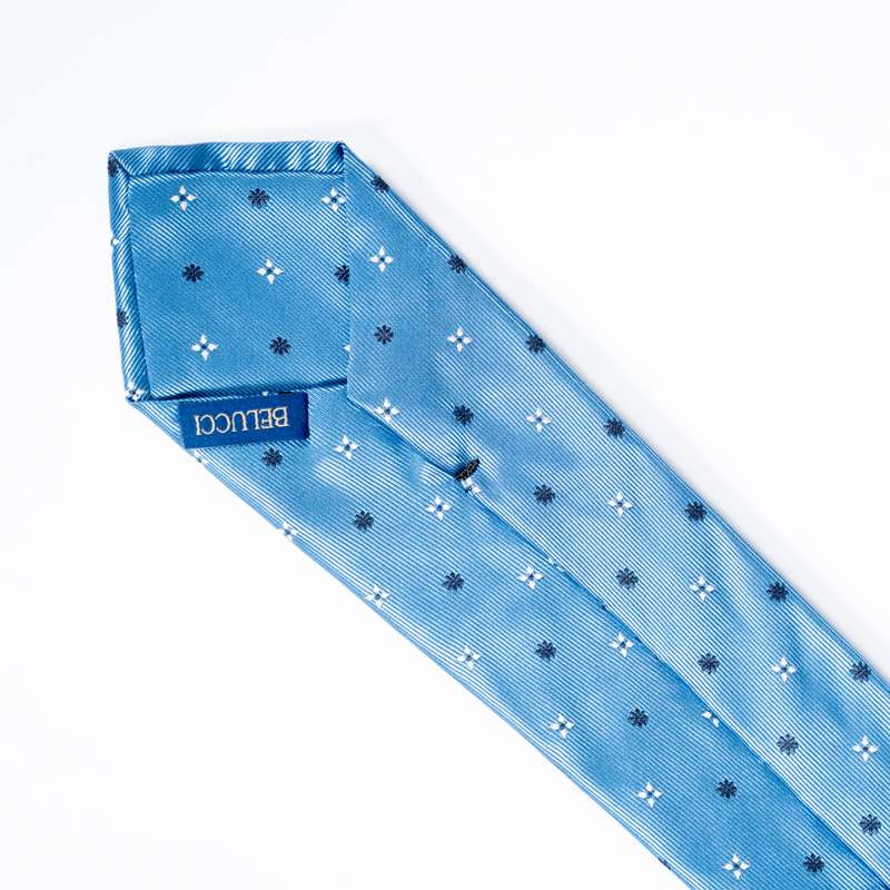 Blue Flowered Tie-6