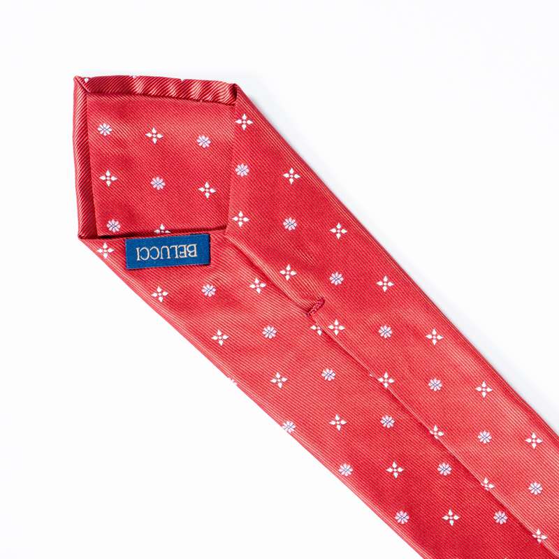 Red Flowered Tie-1