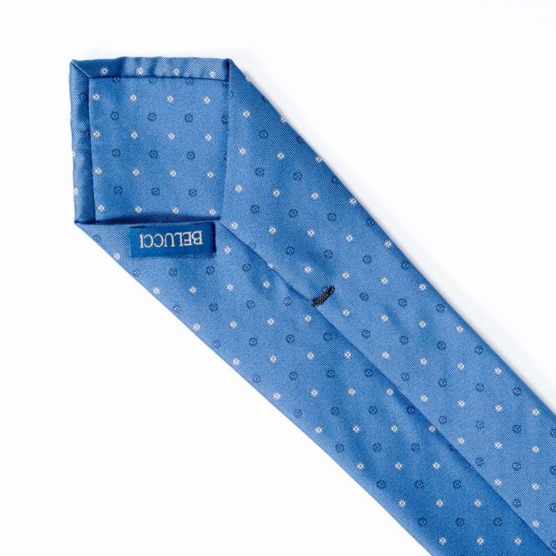 Navy Flowered Tie-5