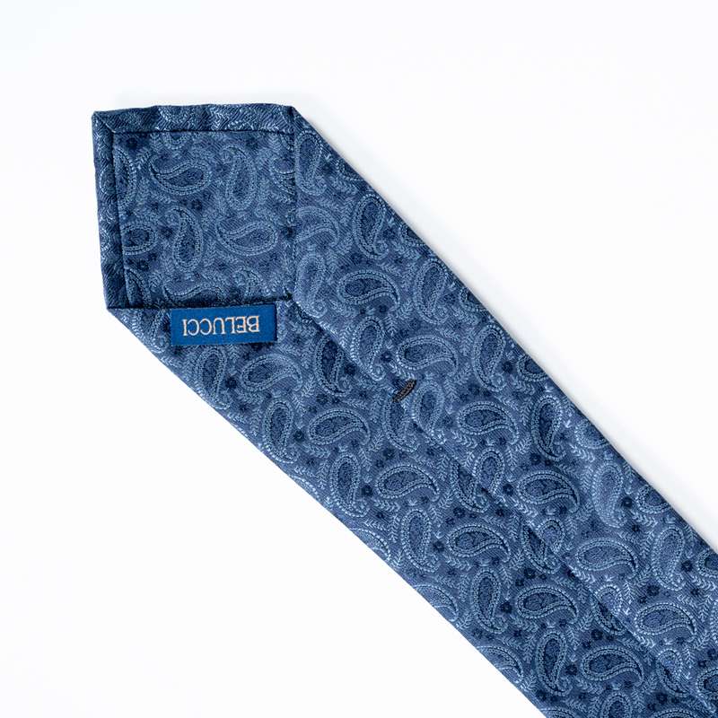 Navy Graphic Tie-5