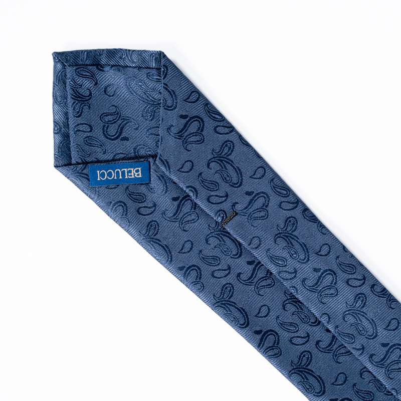 Navy Patterned Tie-2