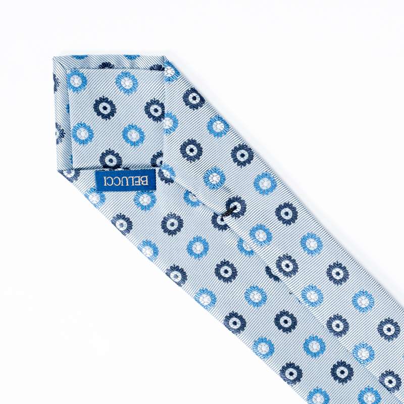 Blue Flowered Tie-7