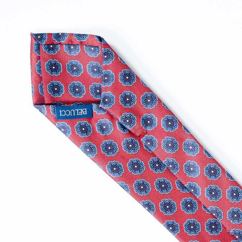 Red Flowered Tie-3