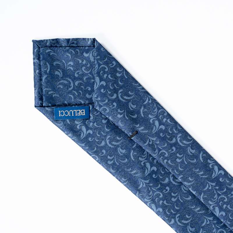 Navy Patterned Tie-1