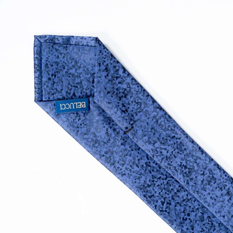 Blue Flowered Tie-4
