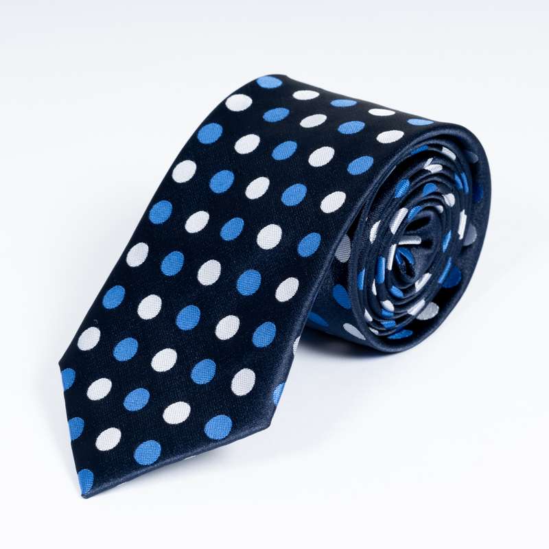 Navy Dotty Tie-1