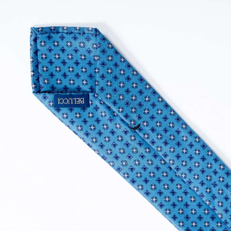 Blue Graphic Tie-2