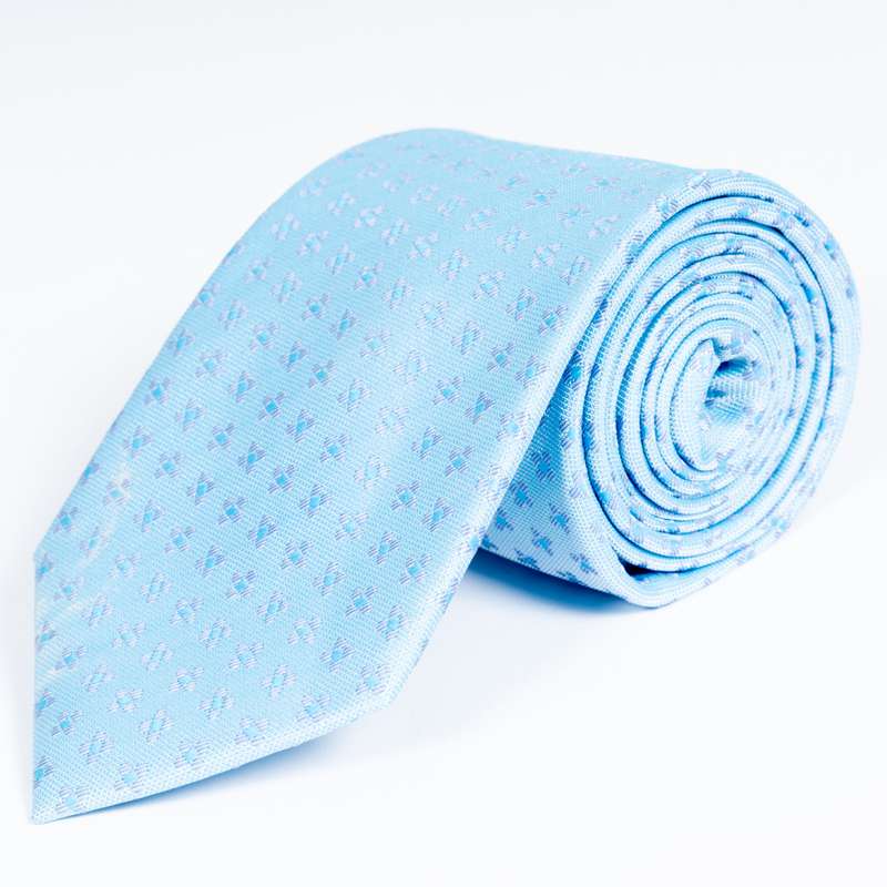Blue Flowered Tie-2
