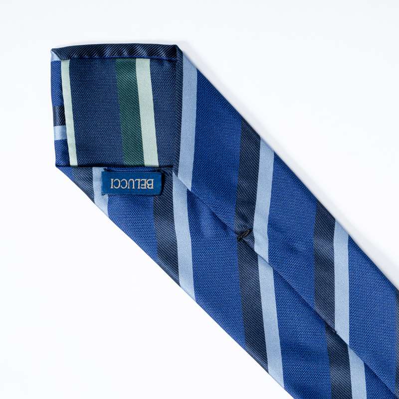 Navy Striped Tie-4