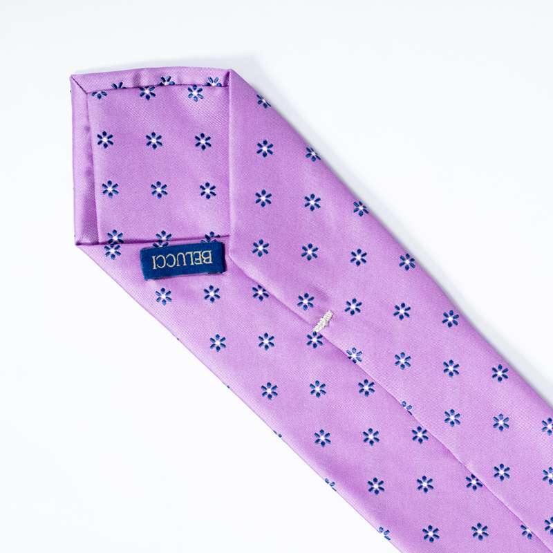 Purple Flowered Tie-1