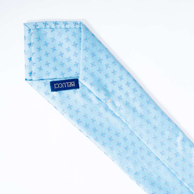 Blue Flowered Tie-2