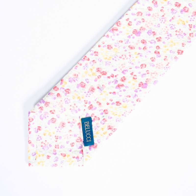 Colored Flowered Tie-1