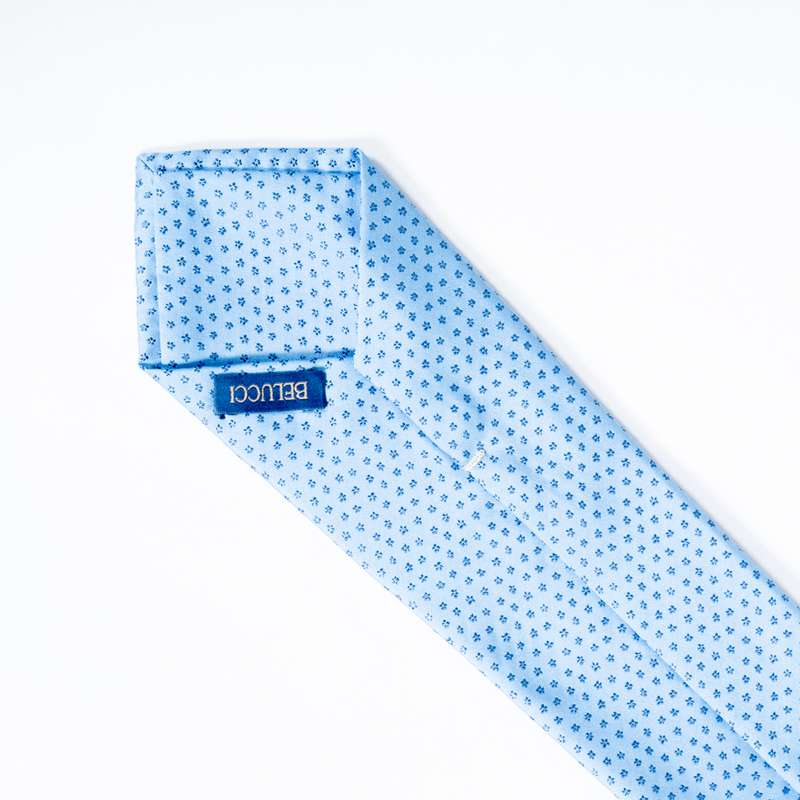 Blue Flowered Tie-5