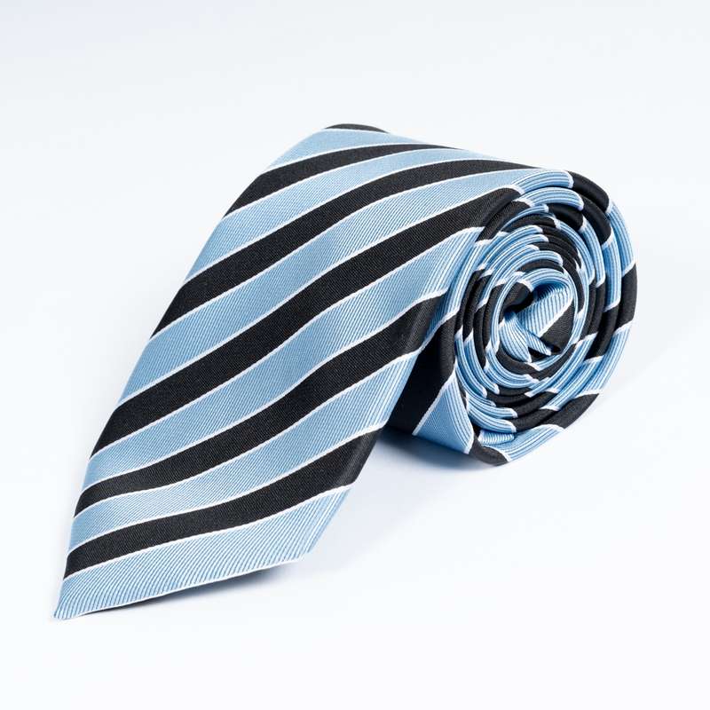 Blue Striped Tie-2