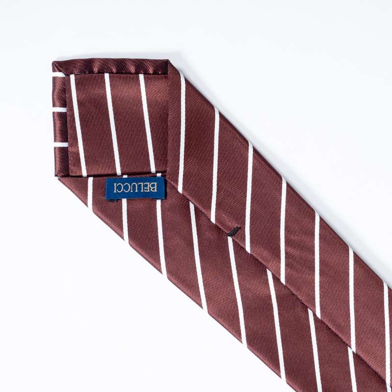 Bordeaux Striped Tie