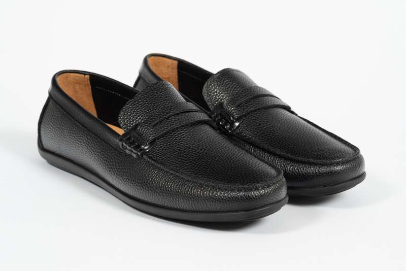 Black Penny Moccasin