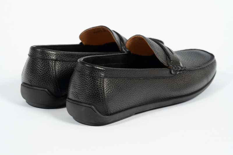 Black Penny Moccasin