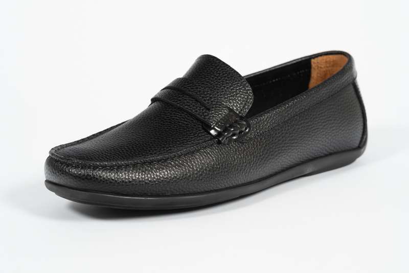 Black Penny Moccasin