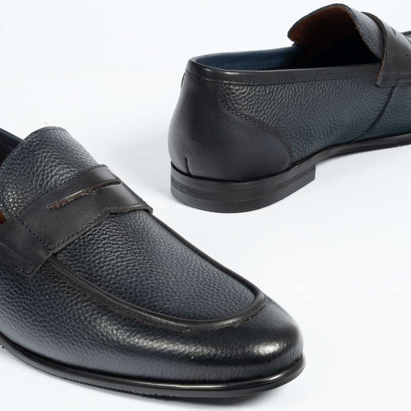 Navy Penny Loafer