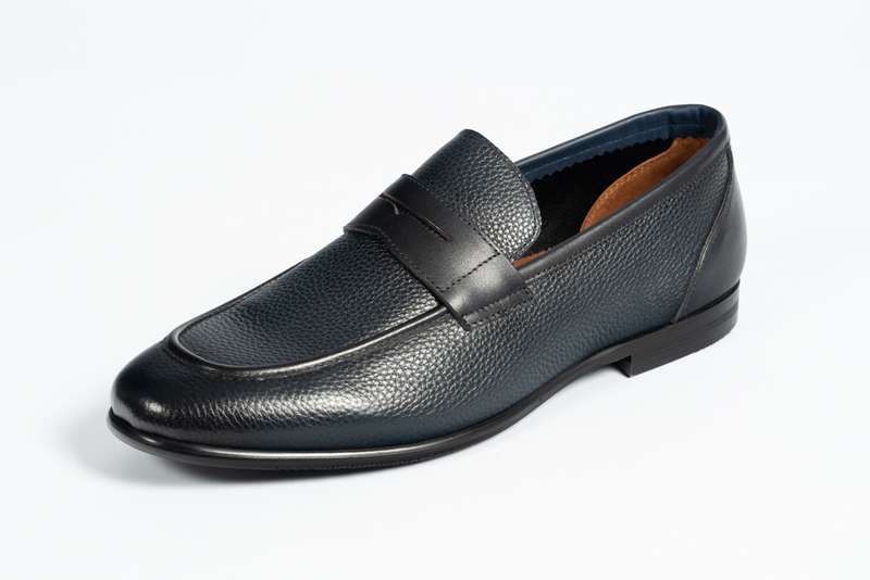 Navy Penny Loafer