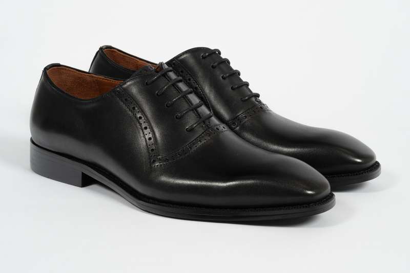 Black Oxford Lace-up Loafer