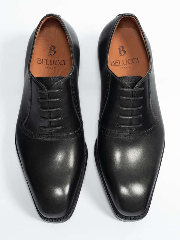 Black Oxford Lace-up Loafer