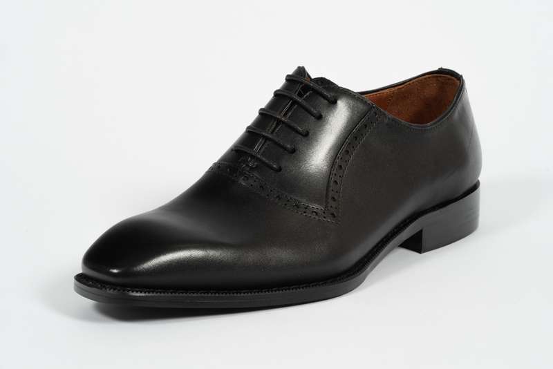 Black Oxford Lace-up Loafer