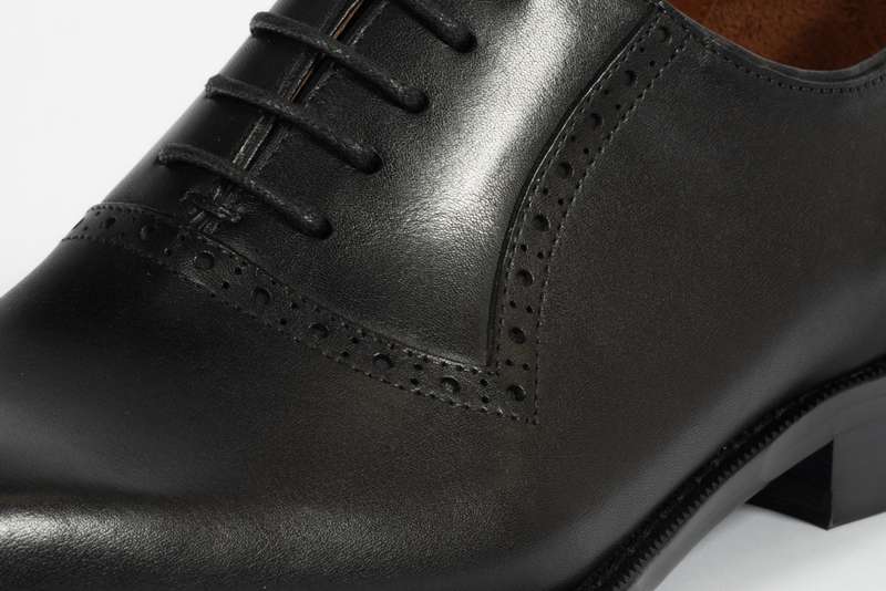 Black Oxford Lace-up Loafer