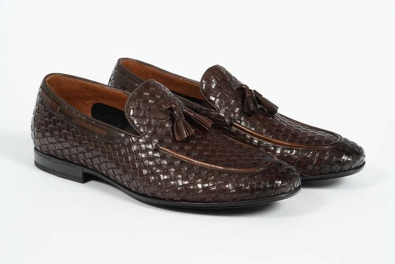 Brown Woven Tassel Loafer