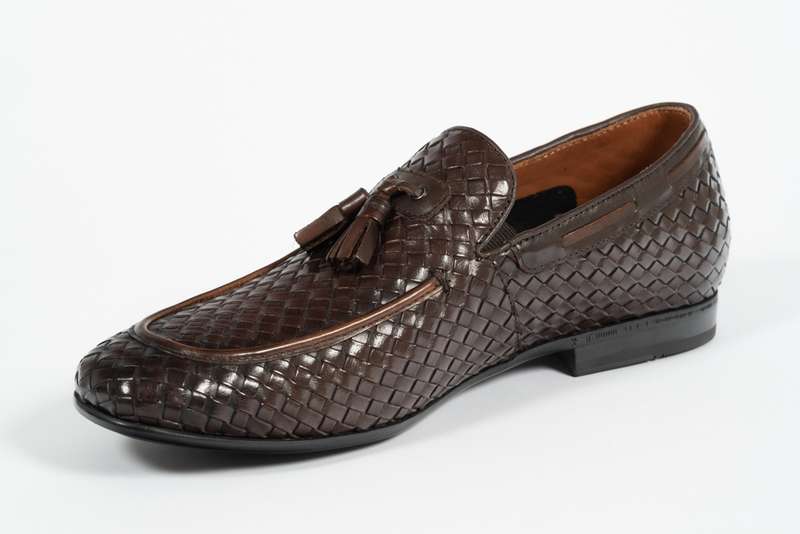 Brown Woven Tassel Loafer